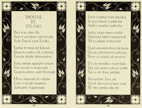 PAGES OF TYPE AND BORDER DESIGNED BY PROFESSOR C. O.
CZESCHKA, CAST BY GENZSCH AND HEYSE, HAMBURG