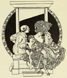 BOOK-COVER DESIGN BY FRANZ VON BAYROS, FOR L. H.
ROSEGGER'S “VON KÖNIGEN UND JAKOBINERN”