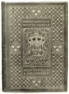 BOOKBINDING IN BLUE MOROCCO, WITH INLAY AND GOLD TOOLING
BY GUSTAF HEDBERG