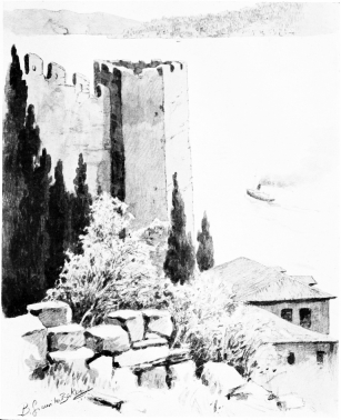 Roumeli Hissar

The first fortress built by the Turks on European soil. Built by
Mohammed the Conqueror, the ground plan being that monarch’s cypher.