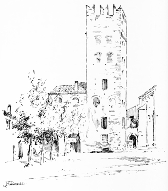 TOWER OF THE FORMER CONVENT OF S. ZENO

The only remaining fragment of the building when the mediæval
German emperors stopt on their way to Rome.
