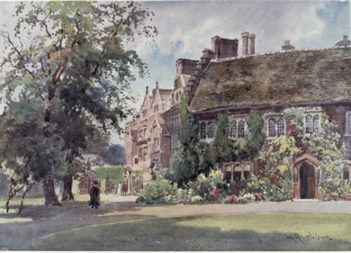 TRINITY HALL

The nearer building seen in the picture is the old Library, and beyond
it are the Latham Buildings.