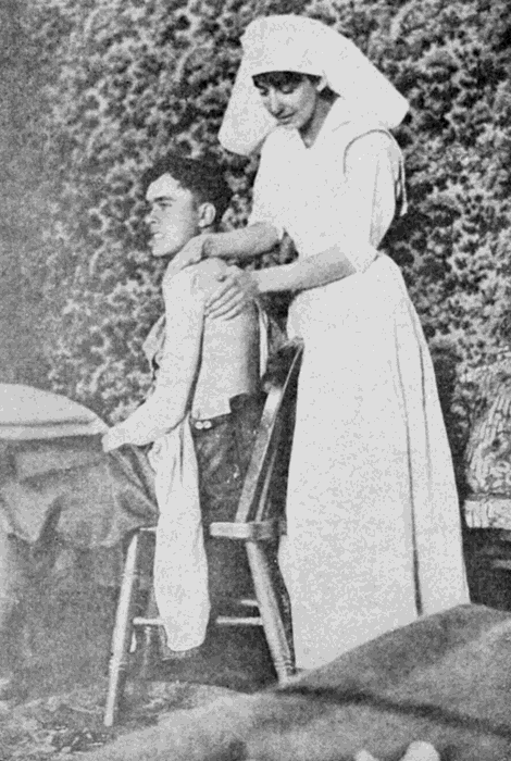 TREATING
GUNNER McAVITY'S WOUND