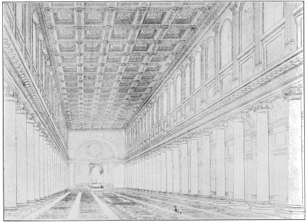 BASILICA OF SANTA MARIA MAGGIORE, ROME.

(From Gutensohn, Die Basiliken des Christlichen Roms.)