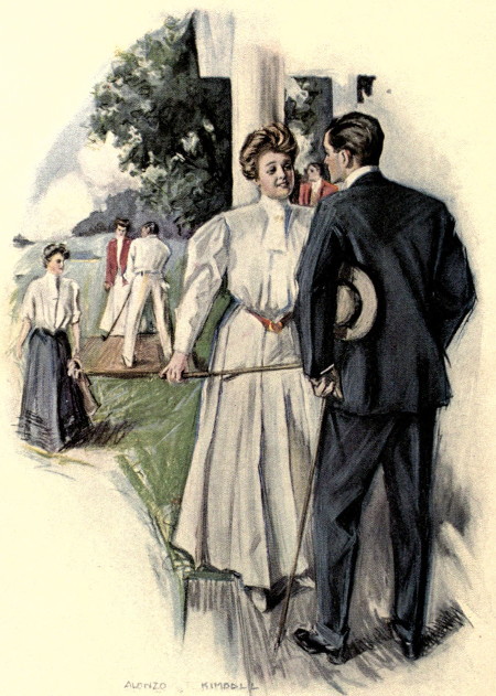 The smile of incredulity which curved her lips betrayed
entertainment also