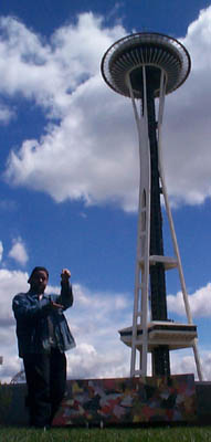 [ Me Yo-ing at the Seattle Space Needle ]